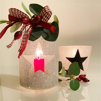 Set "Silberglitzer", 3-teilig